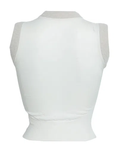 Jacquemus Solid Color Tops In White
