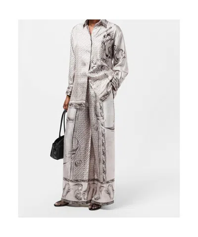 Max Mara Printed Shirt In White