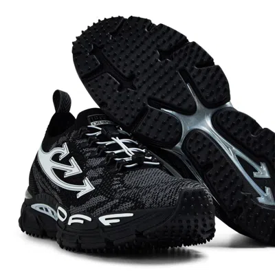 Off-white Return Canvas Sneakers Pull Tab Sole In Animal Print