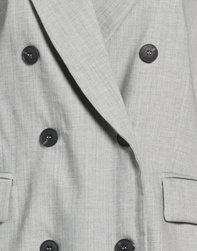 Maxco. Minimalist Thin Wool Blazer In Gray