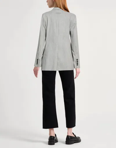 Maxco. Minimalist Thin Wool Blazer In Gray