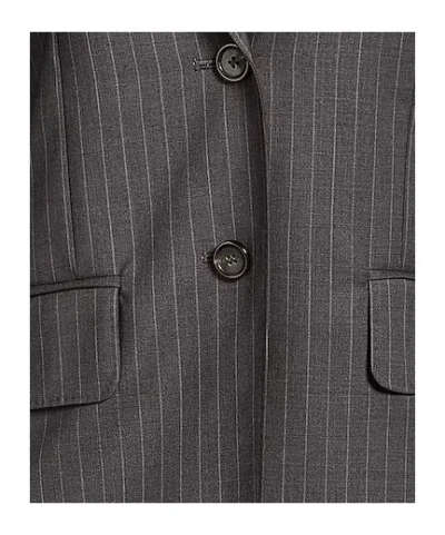 Max Mara Striped Wool Blazer In Multi