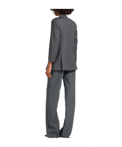 Max Mara Striped Wool Blazer In Multi