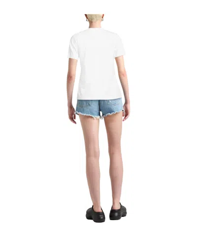 Diesel Solid Color T-shirts In White