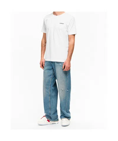 Off-white Ss22 Printing Round Neck Pullover Short Sleeve Ordinary Version White In White