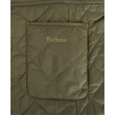 Barbour Quilted Long-sleeved Casual Jacket In Green