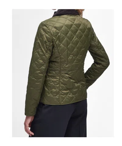 Barbour Quilted Long-sleeved Casual Jacket In Green