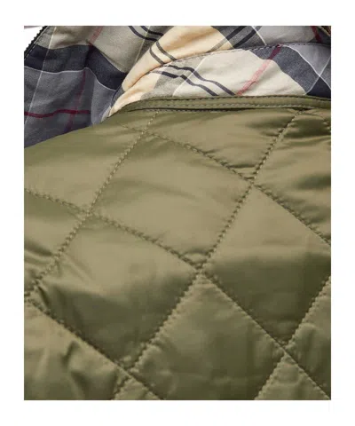 Barbour Quilted Long-sleeved Casual Jacket In Green