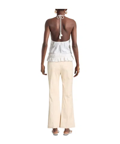 Weekend Max Mara Stretch Twill Bootcut Pants In Neutral