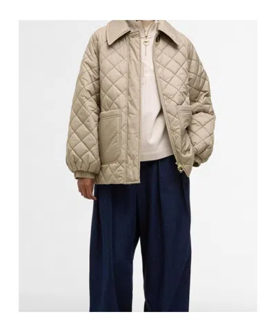 Barbour Quilted Jacket In Neutral