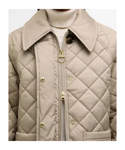 Barbour Quilted Jacket In Neutral