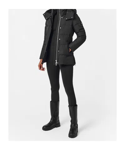 Moose Knuckles Short Down Jacket In Black