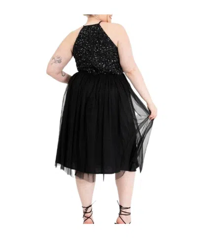 Acne Studios Elegant Sequined Mini Skirt In Black