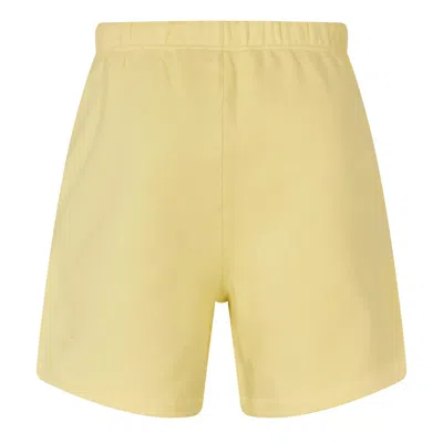 Essentials Drawstring Athletic Shorts In Yellow