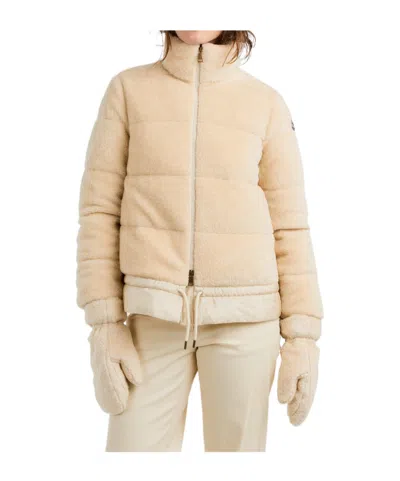 Moncler Quilted Down Jacket In Gray