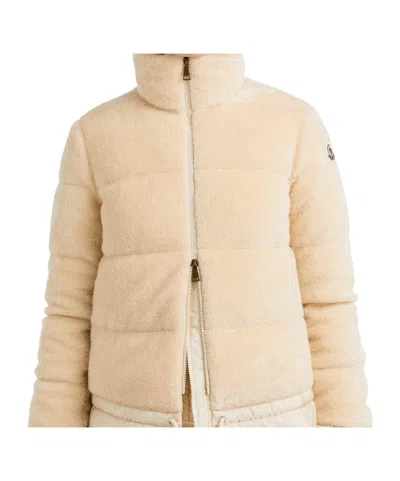 Moncler Quilted Down Jacket In Gray