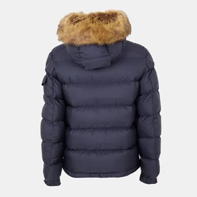Moncler Medium Solid Jacket In Blue