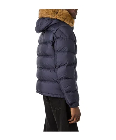 Moncler Medium Solid Jacket In Blue