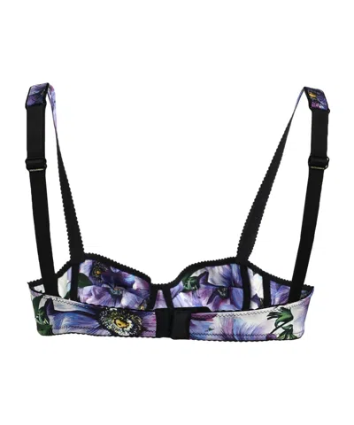 Dolce & Gabbana Printed Bras In Green