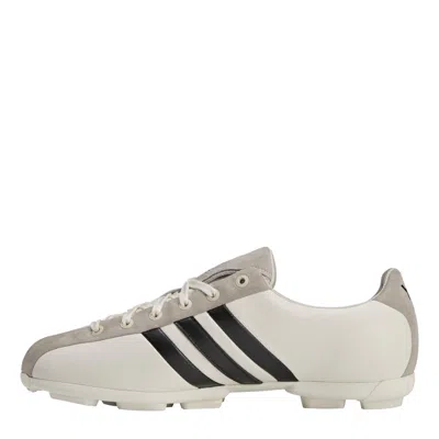 Y-3 Low-profile Leather And Suede Sneakers In White