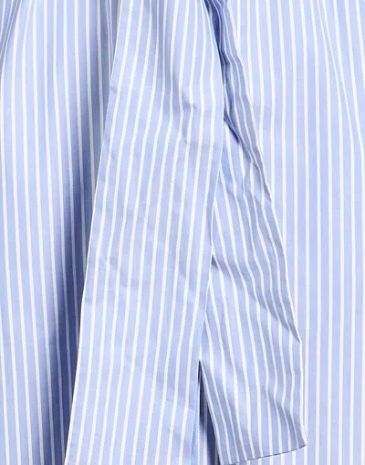 Max Mara Striped Shirt Dress In Blue