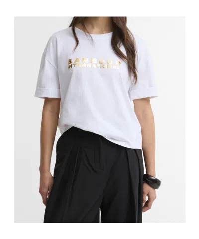 Barbour Printed T-shirt In White