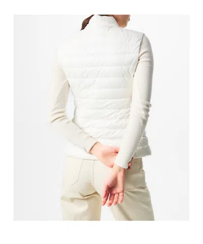 Moncler Sleeveless Down Jacket In White