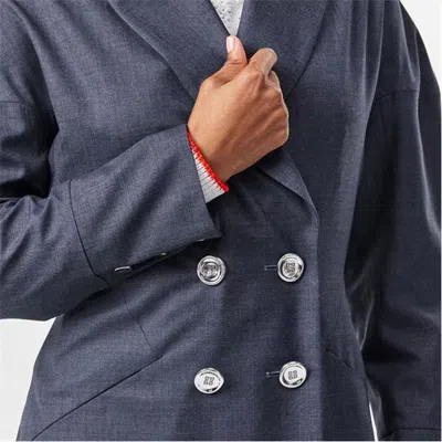 Givenchy Double Breasted Casual Jacket In Blue