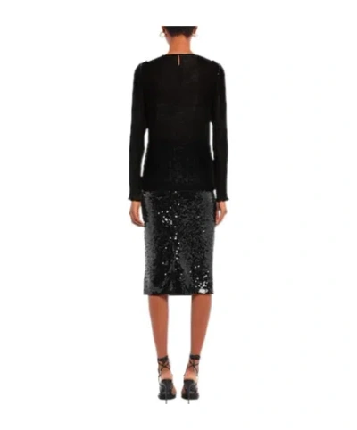 Max Mara Pleated Top In Black