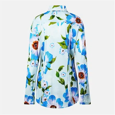 Acne Studios Button-up Printed Shirt In Blue