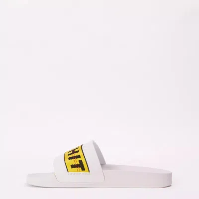 Off-white Pool Sliders In Black