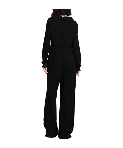 Max Mara Sleevesscoop Jumpsuits In Black