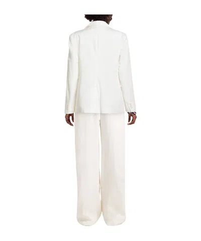 Weekend Max Mara Minimalist Single-breasted Blazer In White