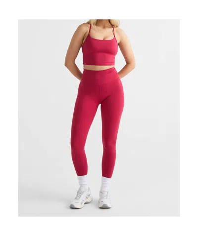 Varley Athletic Compression Leggings In Red