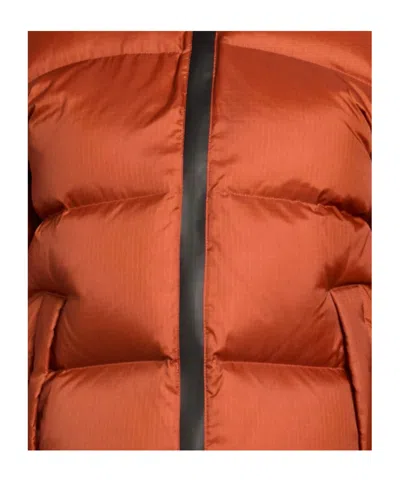 Marni Two-color Down Jacket In Brown