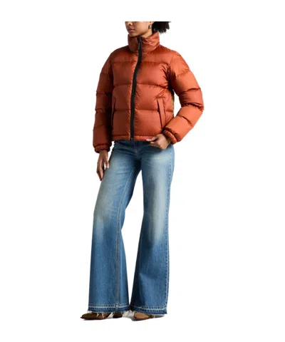 Marni Two-color Down Jacket In Brown