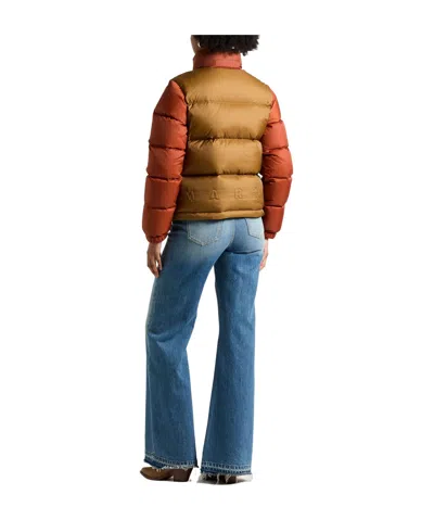 Marni Two-color Down Jacket In Brown