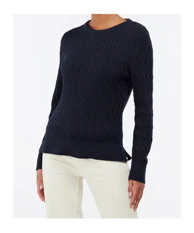 Barbour Hampton Knit Sweater In Blue