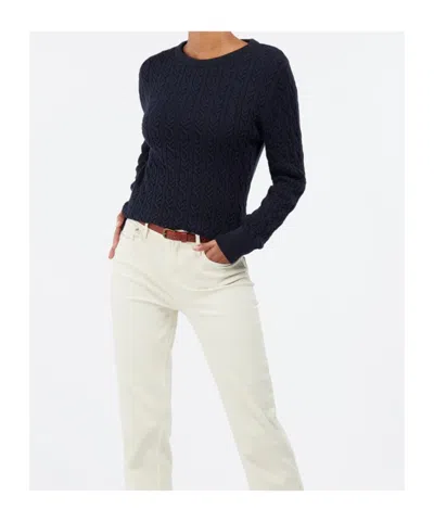 Barbour Hampton Knit Sweater In Blue