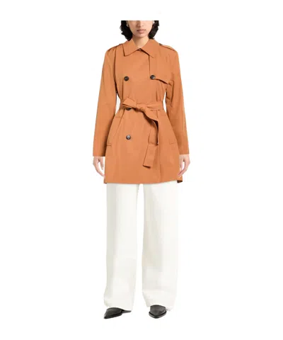 Maxco. Solid Color Full-length Jackets In Camel