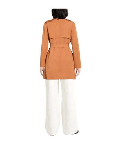 Maxco. Solid Color Full-length Jackets In Camel