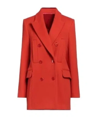 Isabel Marant Plain Colour Coats In Red