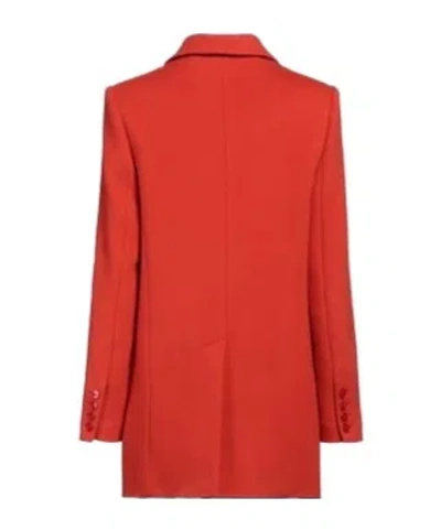 Isabel Marant Plain Colour Coats In Red