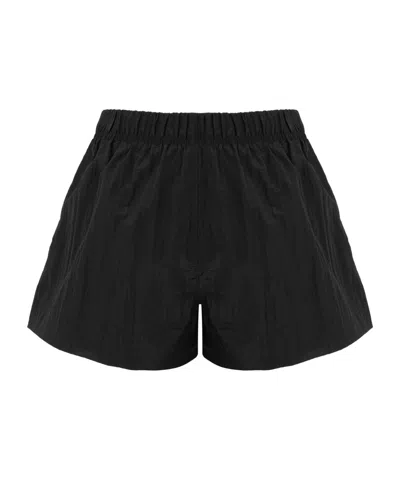Essentials Emblem Patch Shorts In Black