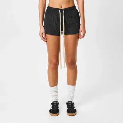 Essentials Emblem Patch Shorts In Black