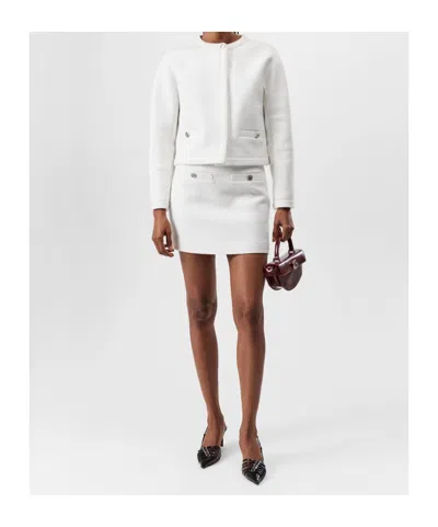 Gucci Interlocking G Wool Blend Boucle Miniskirt In Multi