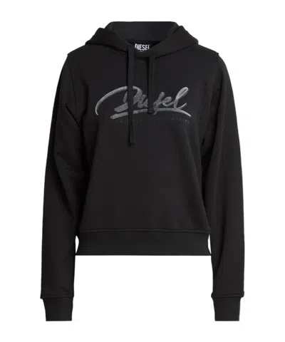Diesel Solid Color Sweatshirt In Black