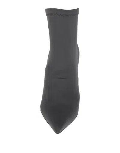 Dolce & Gabbana Solid Color Ankle Boots In Gray