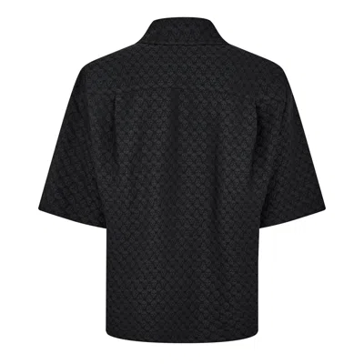 Alexander Mcqueen Viscose-blend Button-front Shirt In Black