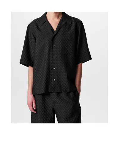 Alexander Mcqueen Viscose-blend Button-front Shirt In Black